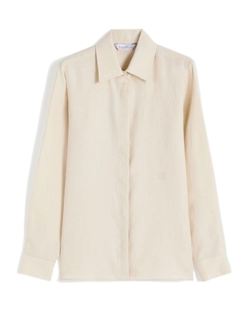 Max Mara Natural Falasco Long-Sleeved Shirt