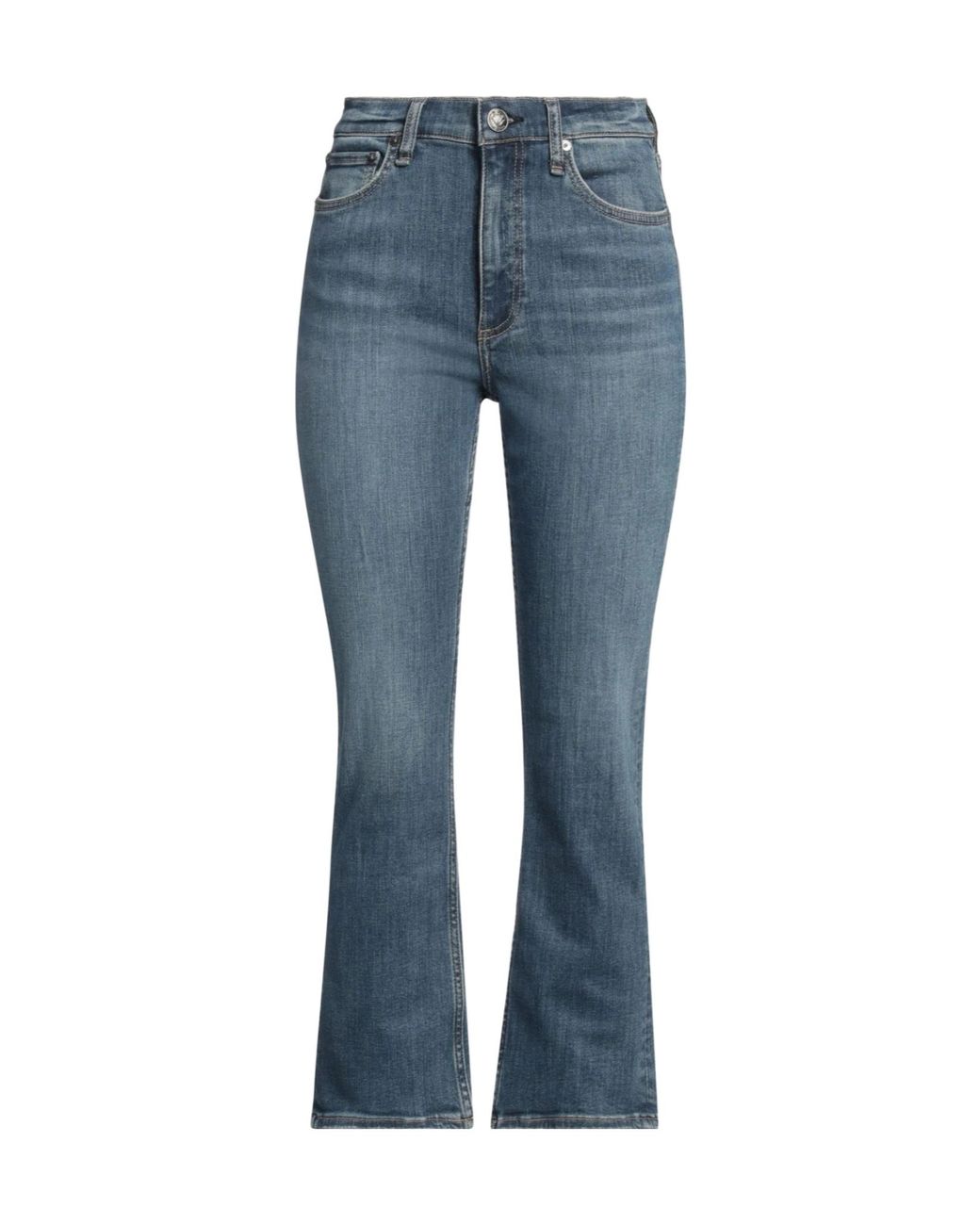 Rag & Bone Blue High-Waisted Bootcut Jeans
