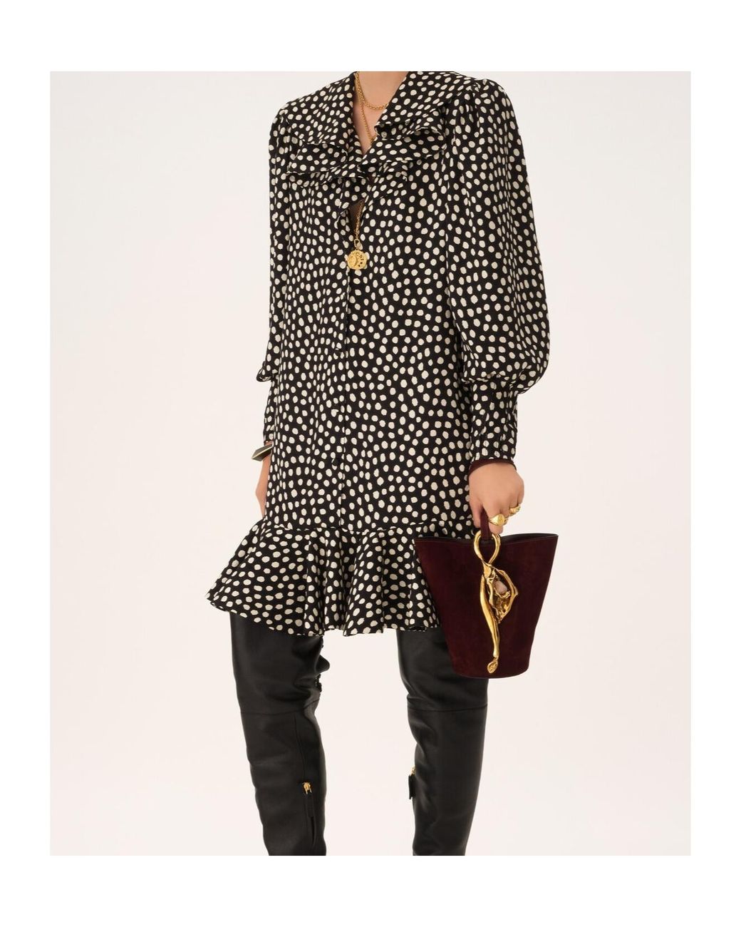 Chloé Red Chloé Small Eden Treasures Wristlet Bucket Bag