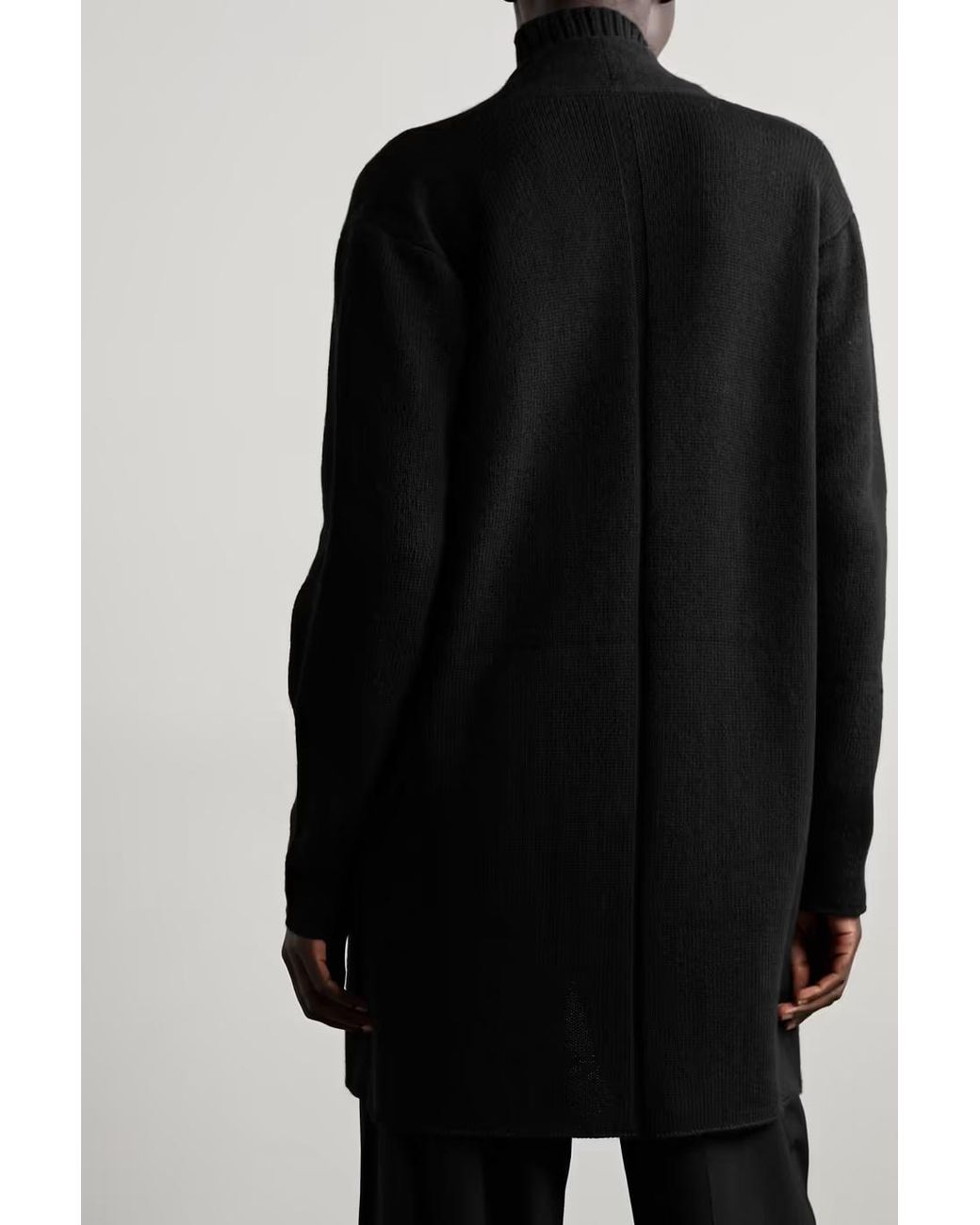 The Row Black Fulham Cashmere Cardigan