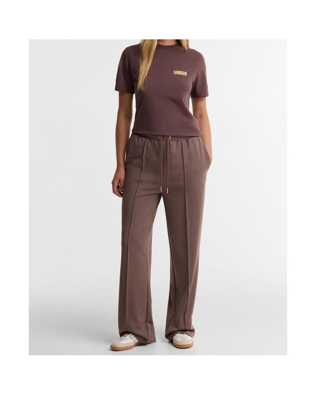 Barbour Purple Short-Sleeve Crew Neck Tee