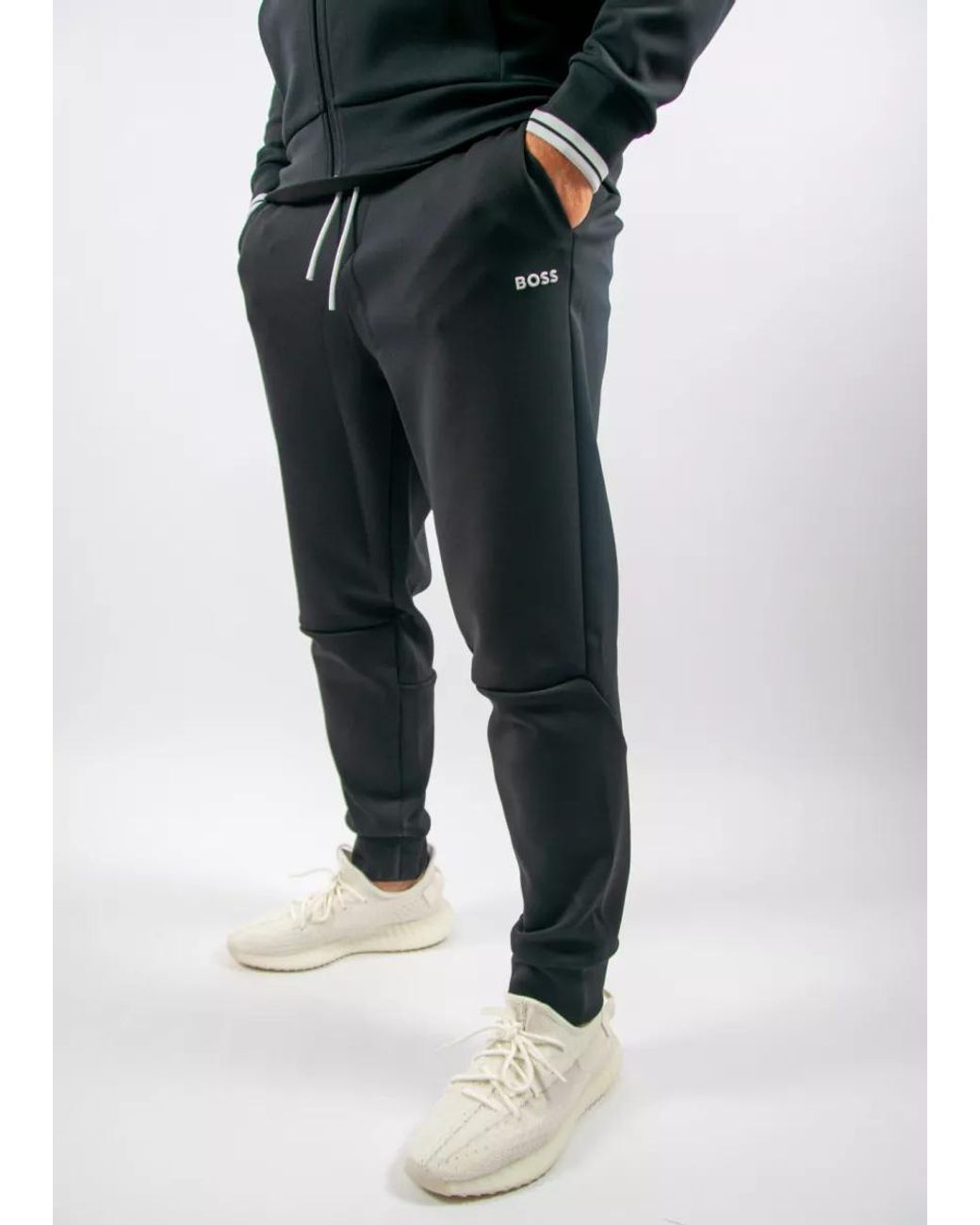 Boss Black Boss Drawstring Tapered Joggers for men