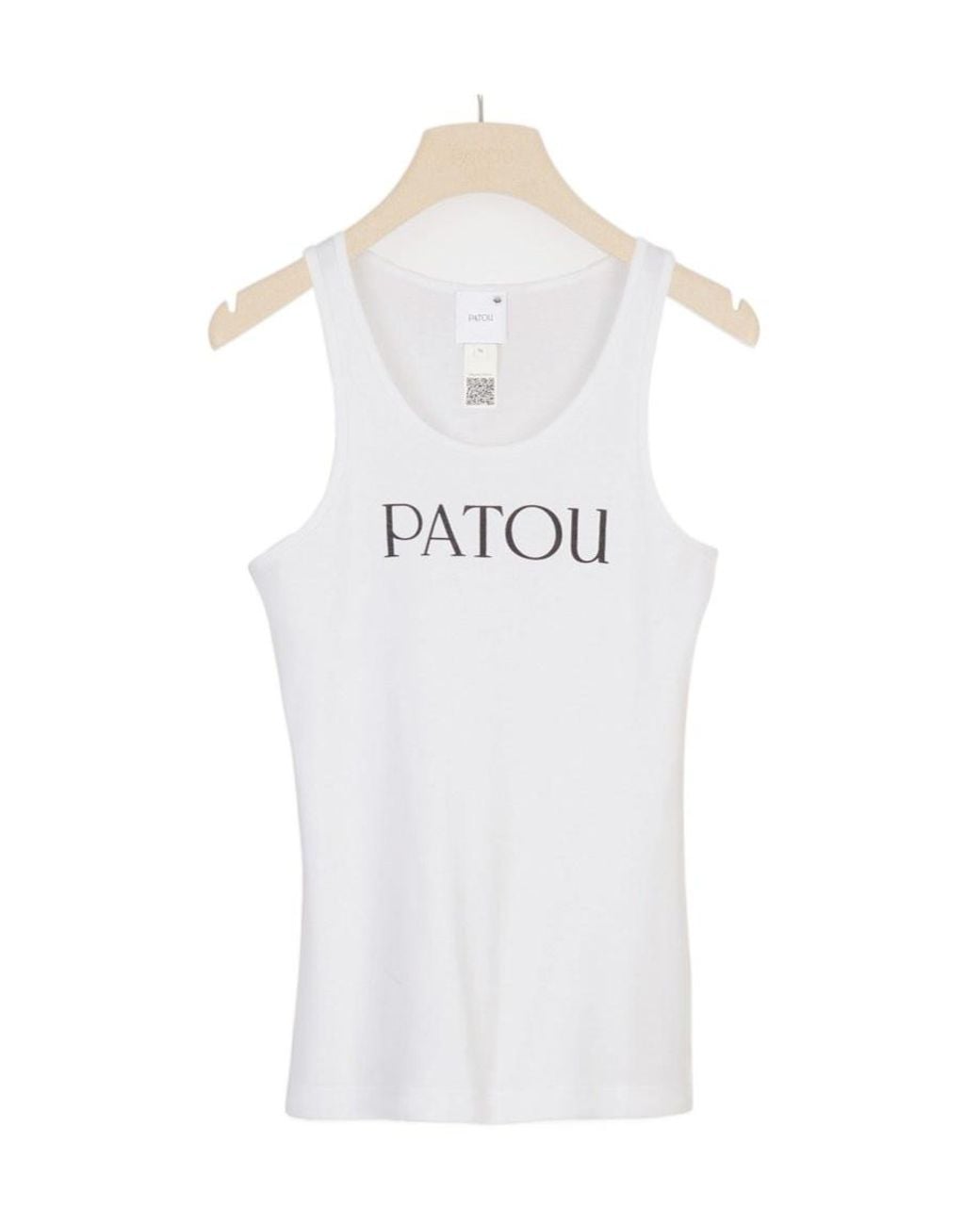 Patou White Logo Printed Tank Top