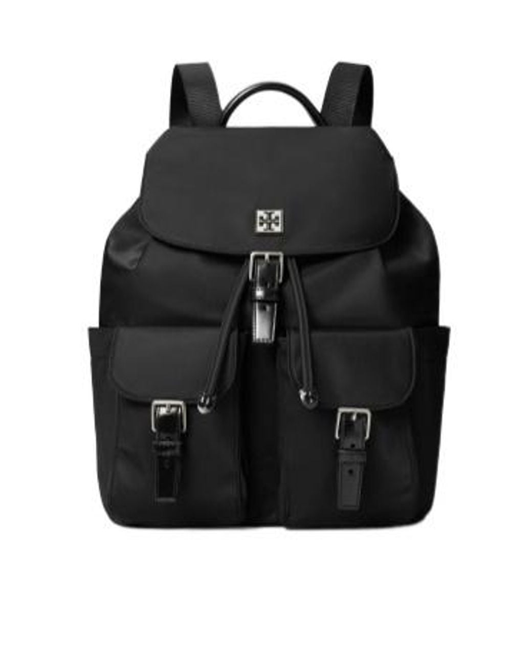 Tory Burch Black Drawstring Backpack