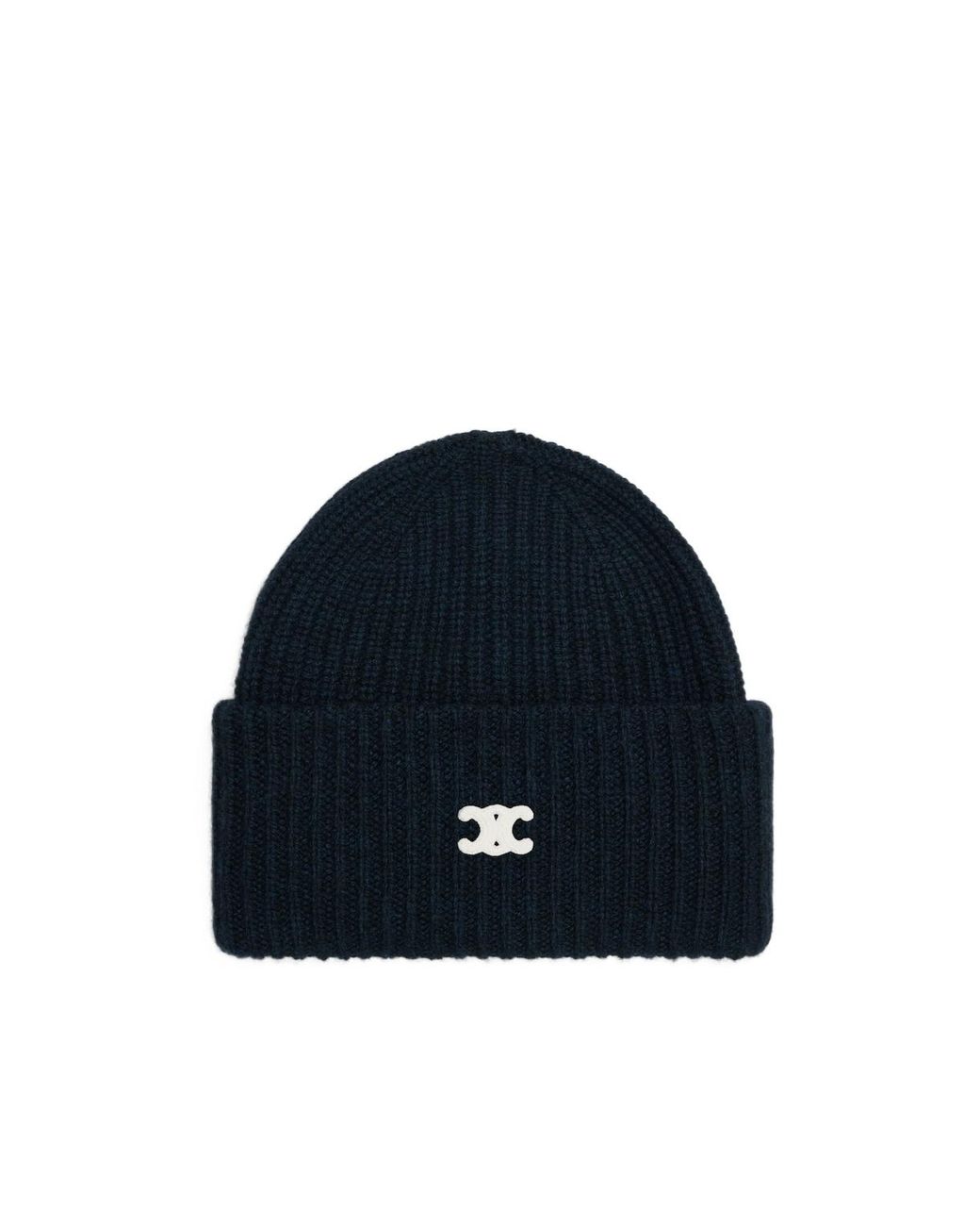 Céline Blue Triomphe Beanie