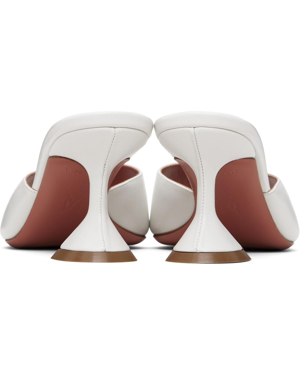 AMINA MUADDI White Lupita 70 High-Heeled Sandals