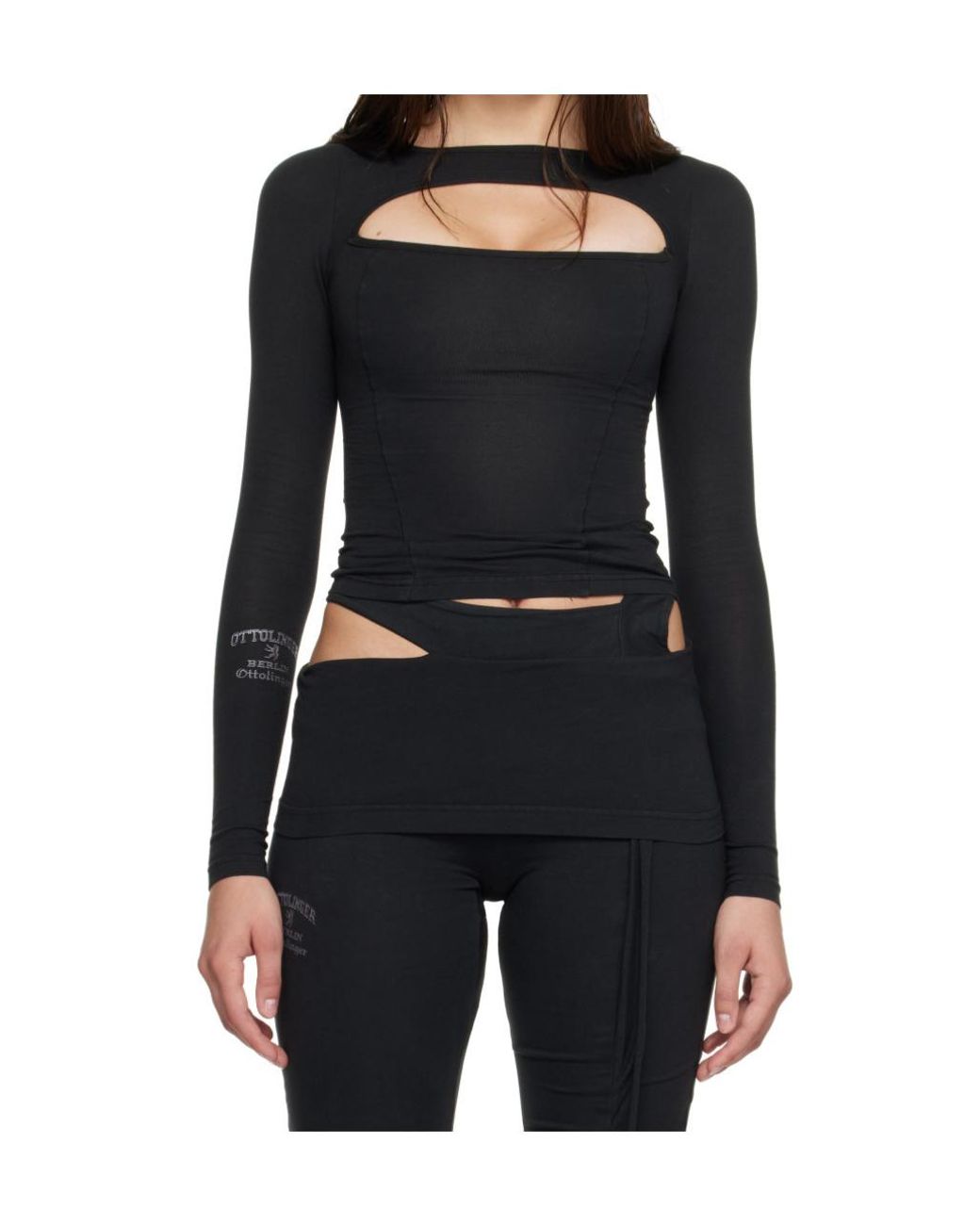 OTTOLINGER Black Long-Sleeve T-Shirt