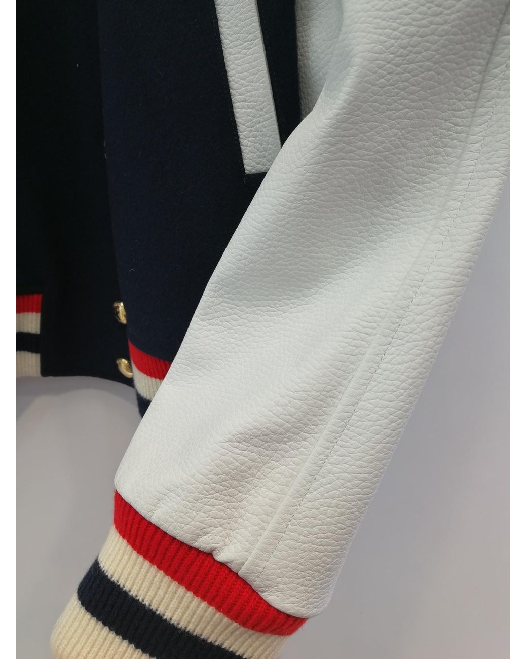Thom Browne Blue Straight Collar Casual Jacket