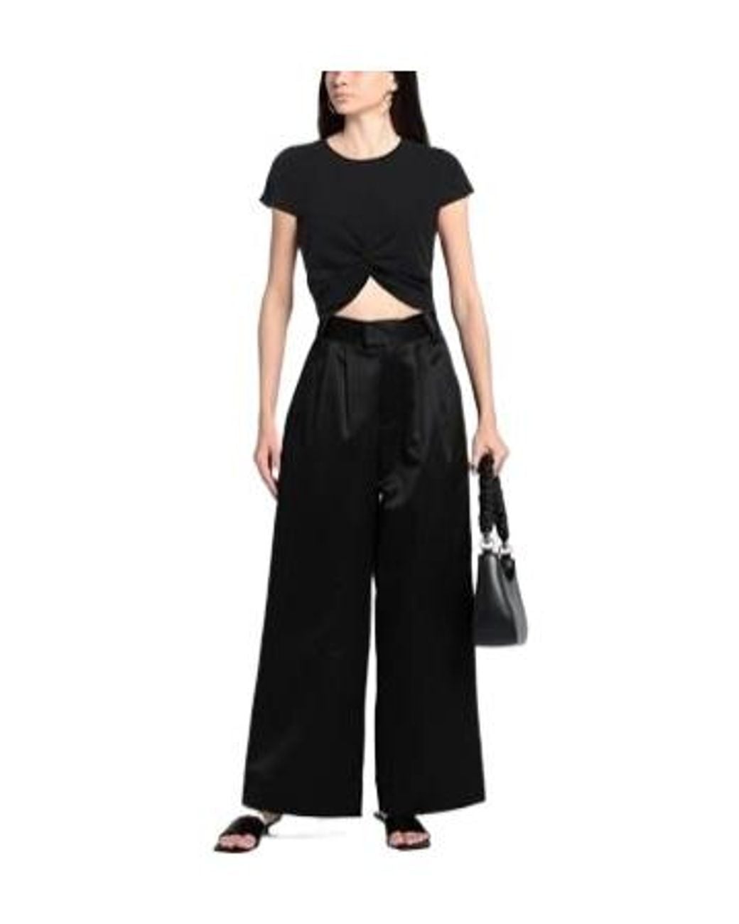 Isabel Marant Black Solid Crew Neck Short Sleeve T-Shirt