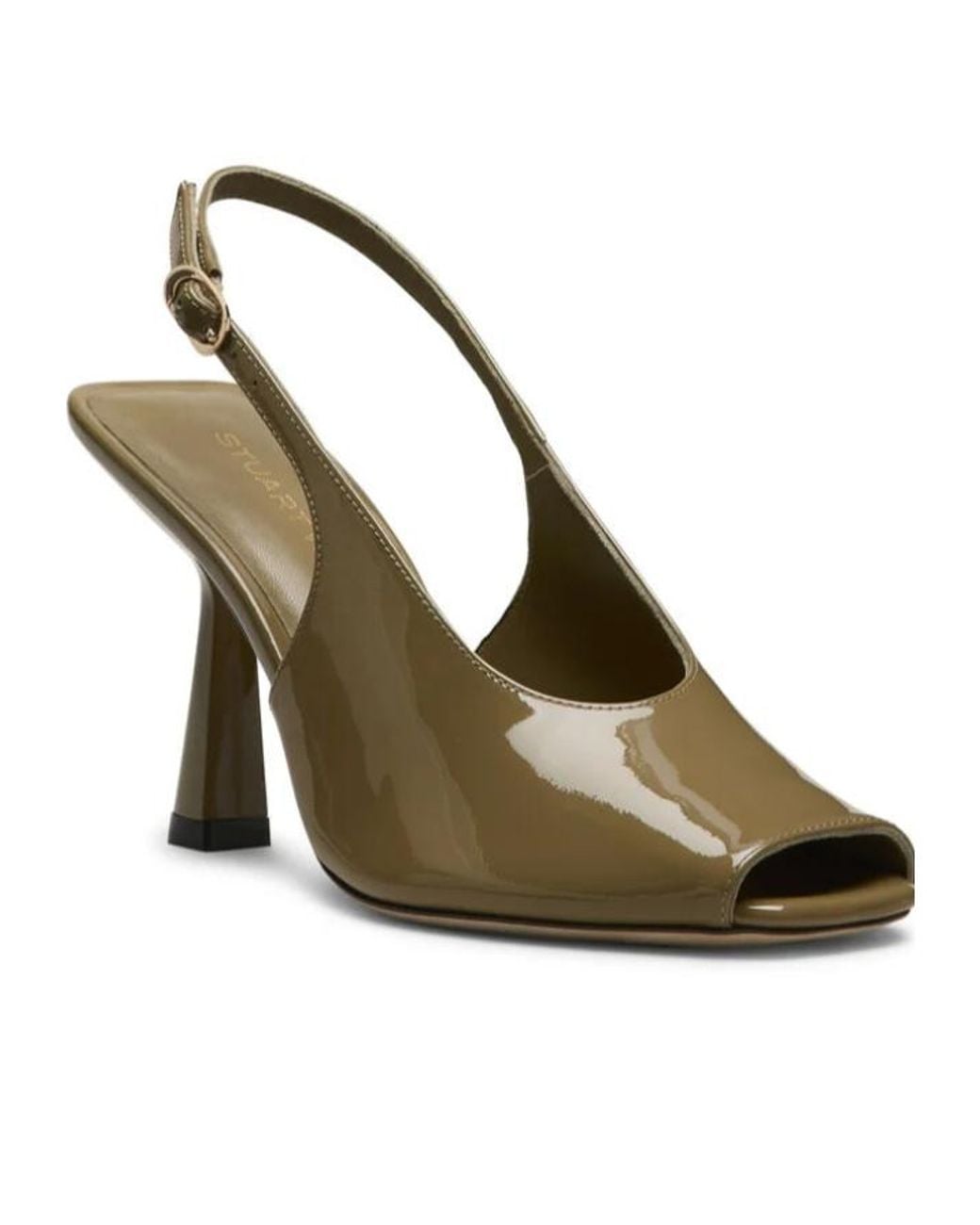 Stuart Weitzman Metallic Val Slingback 85