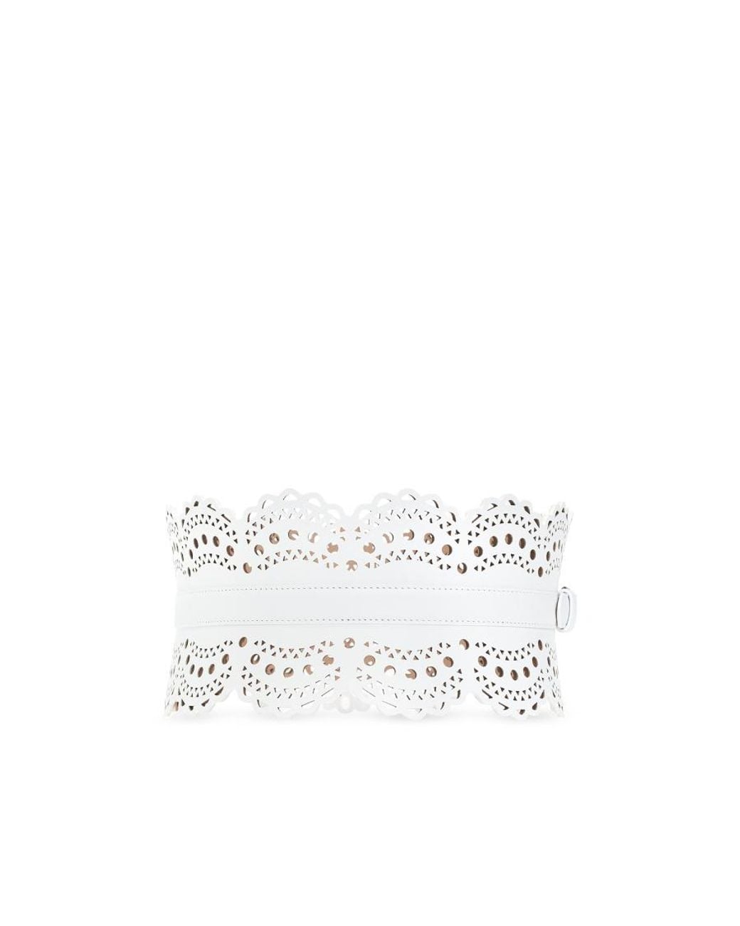 Alaïa White Alaïa Vienne Wave Bustier Belt