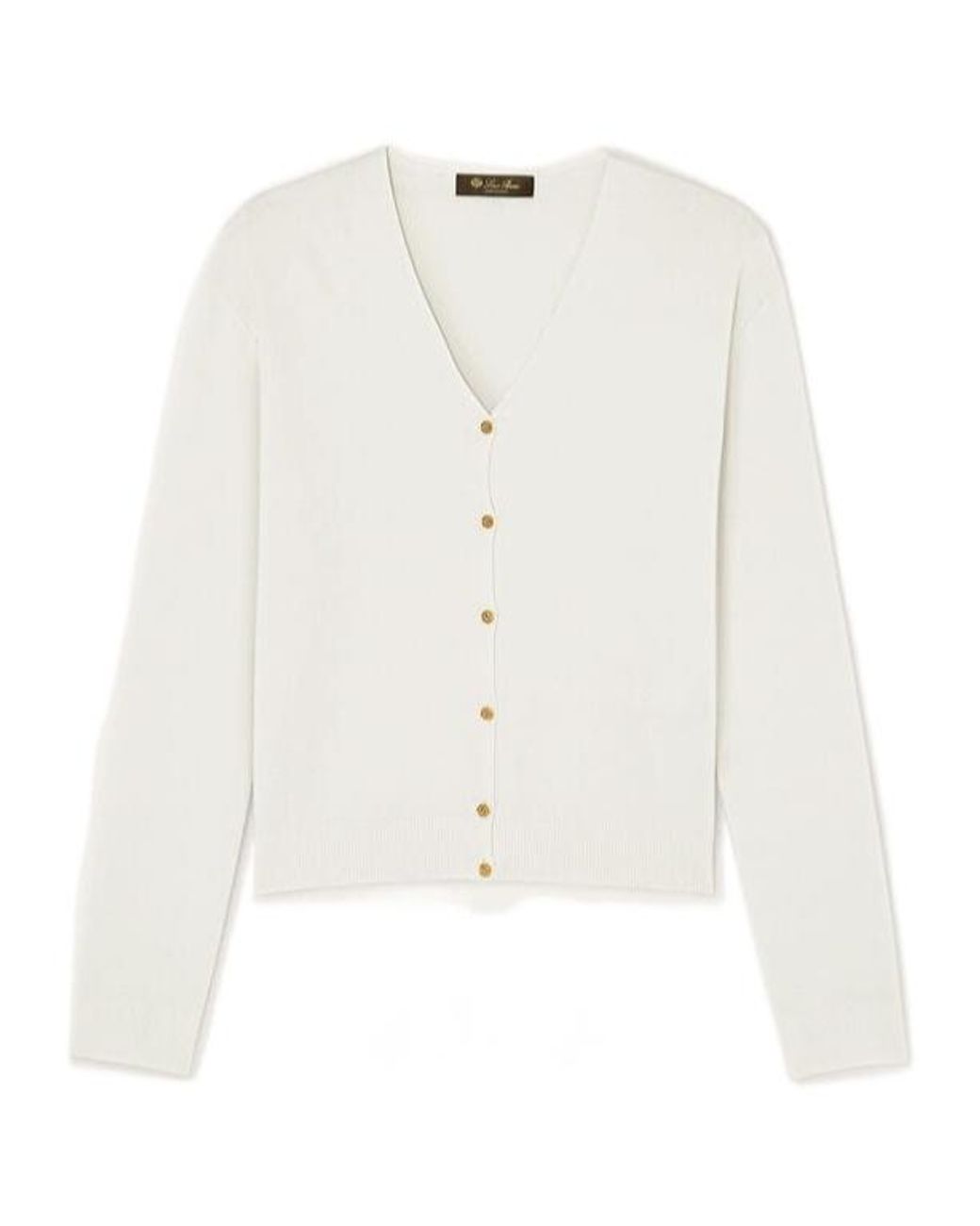 Loro Piana White Siena Cardigan