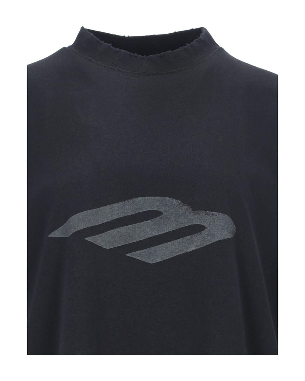 Balenciaga Black 3B Sport Icon Oversized T-Shirt for men