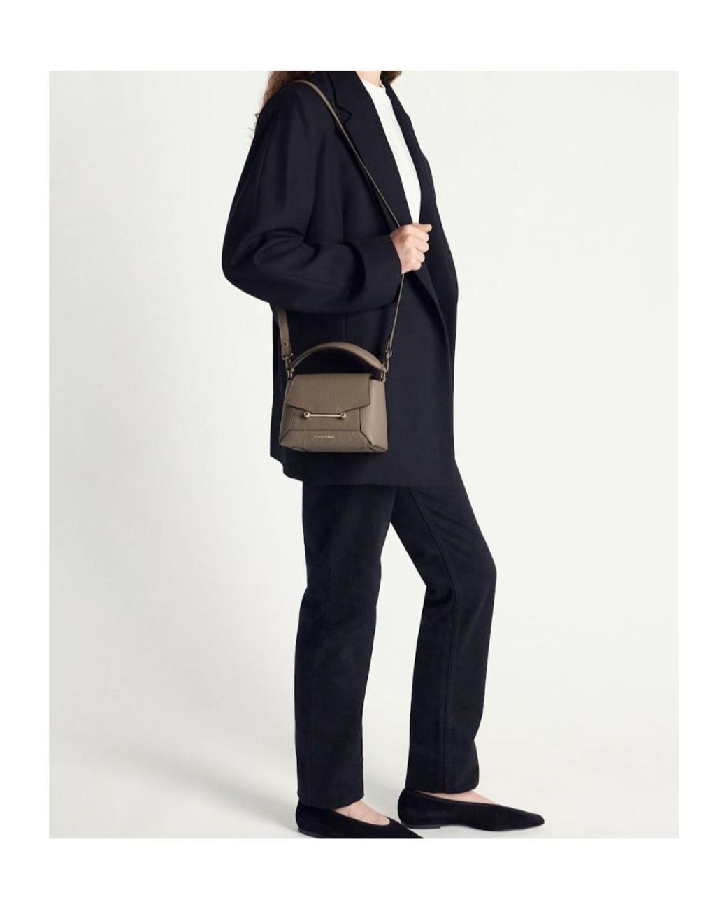Strathberry Multicolor Bar Closure Shoulder Bag