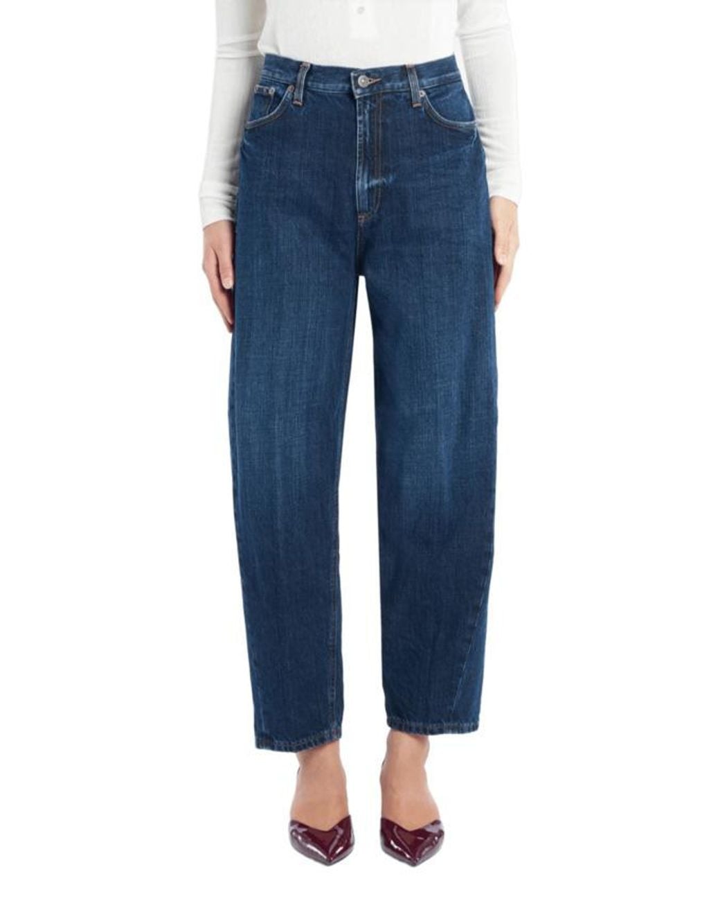 Dondup Blue Bessie Loose Fit Jeans