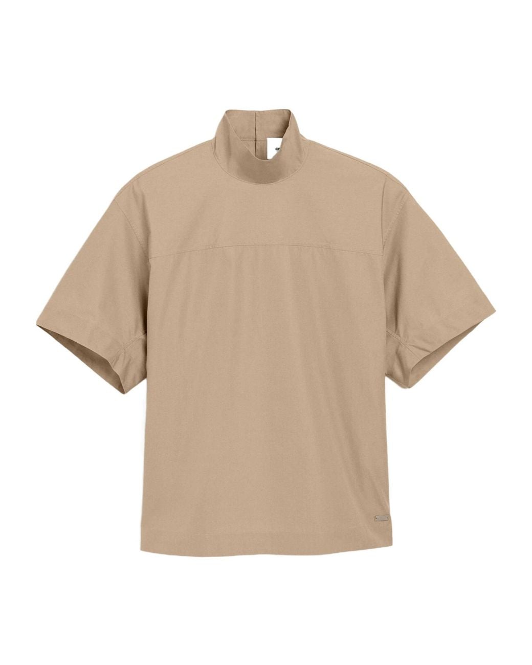 AMI Natural Turtleneck Blouse