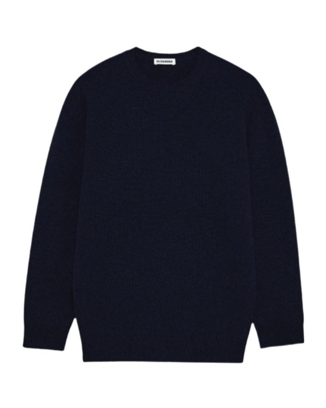 Jil Sander Blue Crew-Neck Long-Sleeve Sweater for men