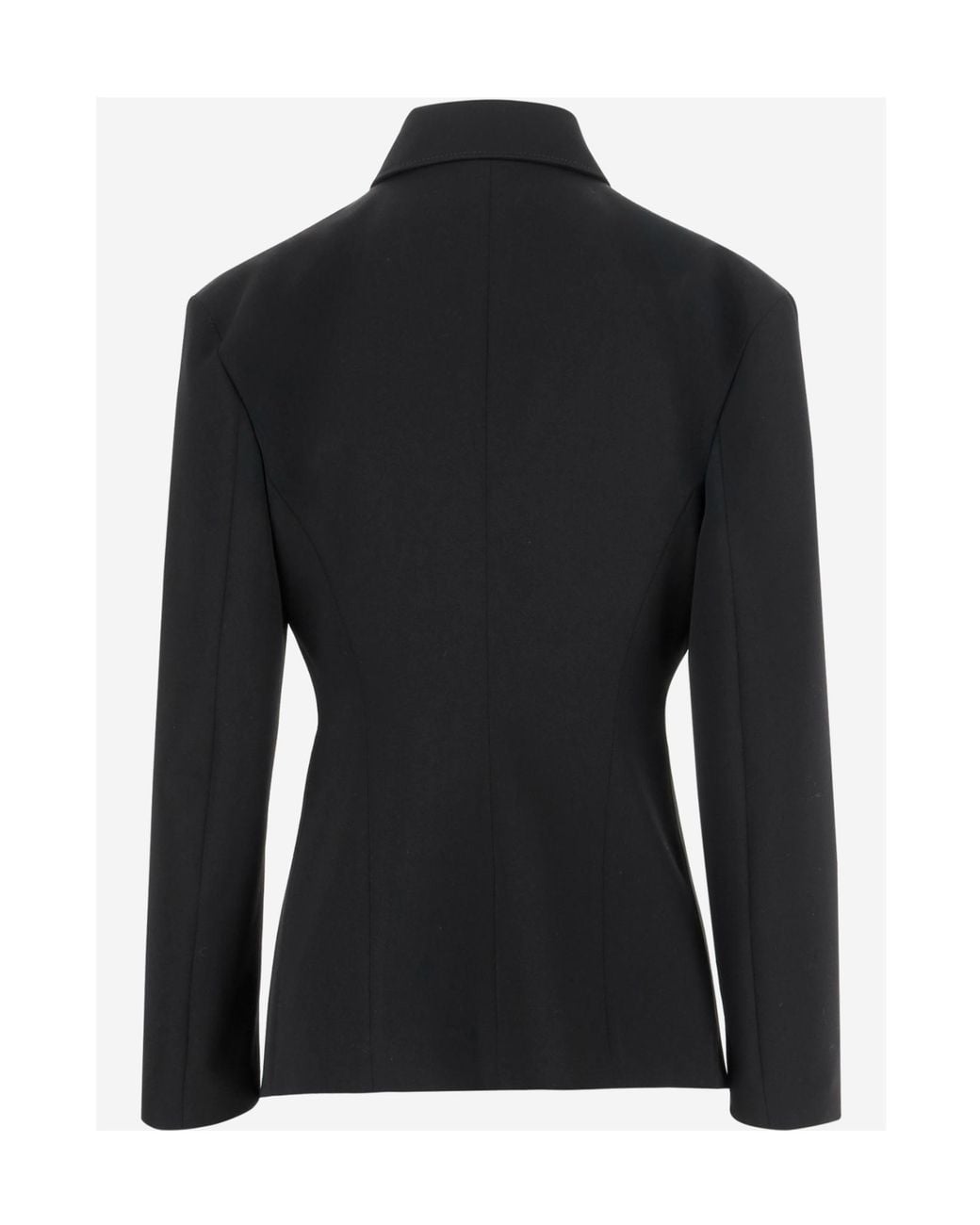 Bottega Veneta Black Button-Up Shirt Jacket