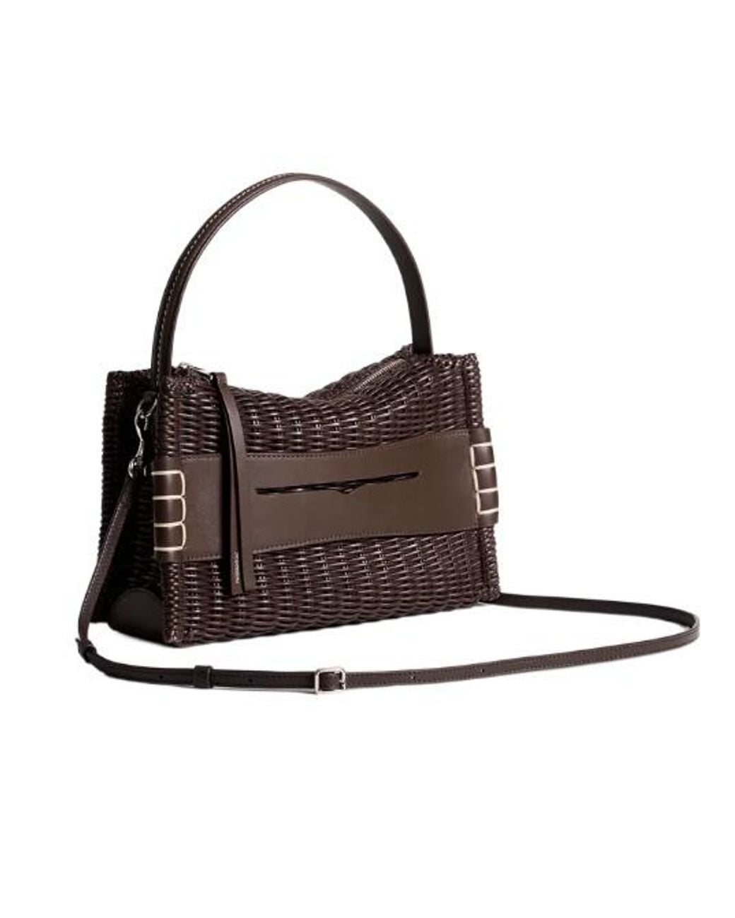J.W. Anderson Brown Jw Anderson Woven Loafer Bag