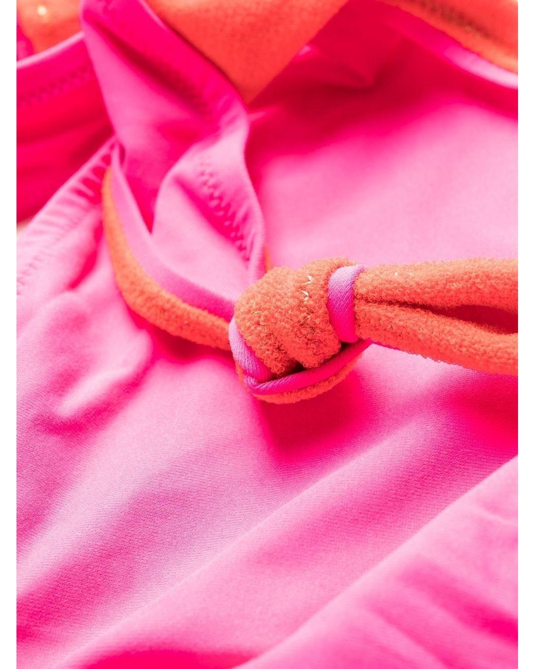 Reina Olga Pink Ruffled Swimming Suit