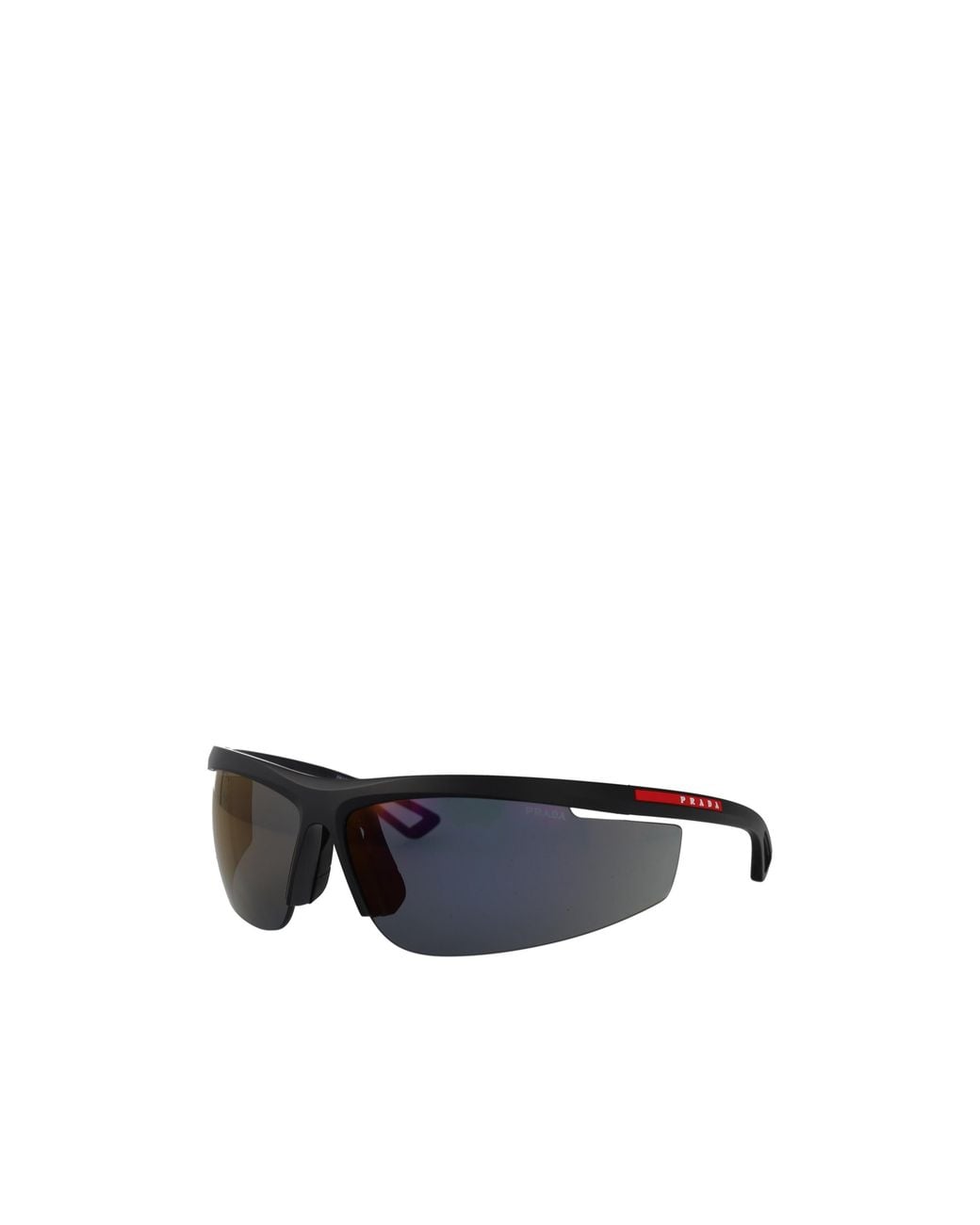 Prada Linea Rossa Blue Half Frame Sunglasses for men