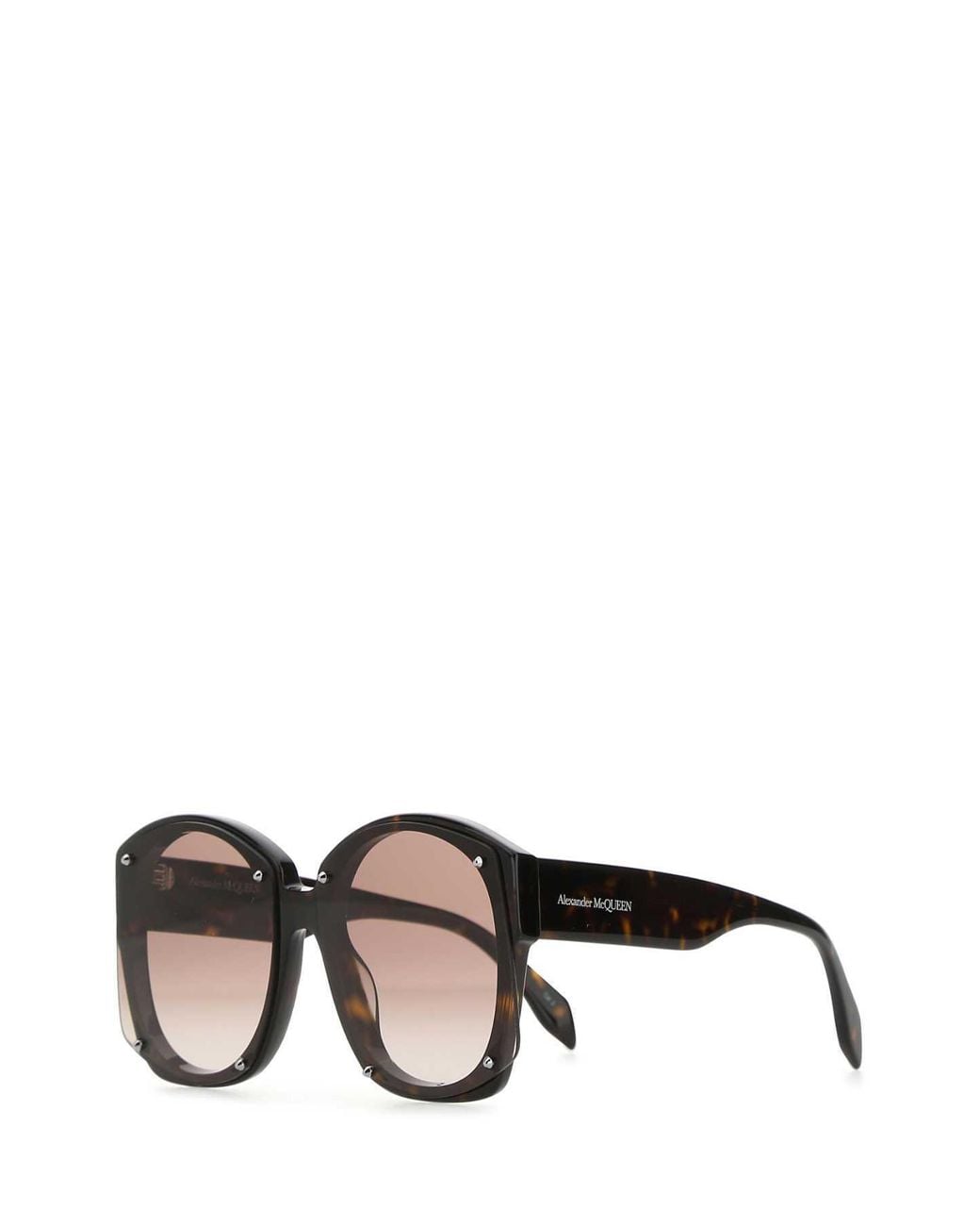 McQueen Multicolor Tortoiseshell-Effect Oversized-Frame Sunglasses for men