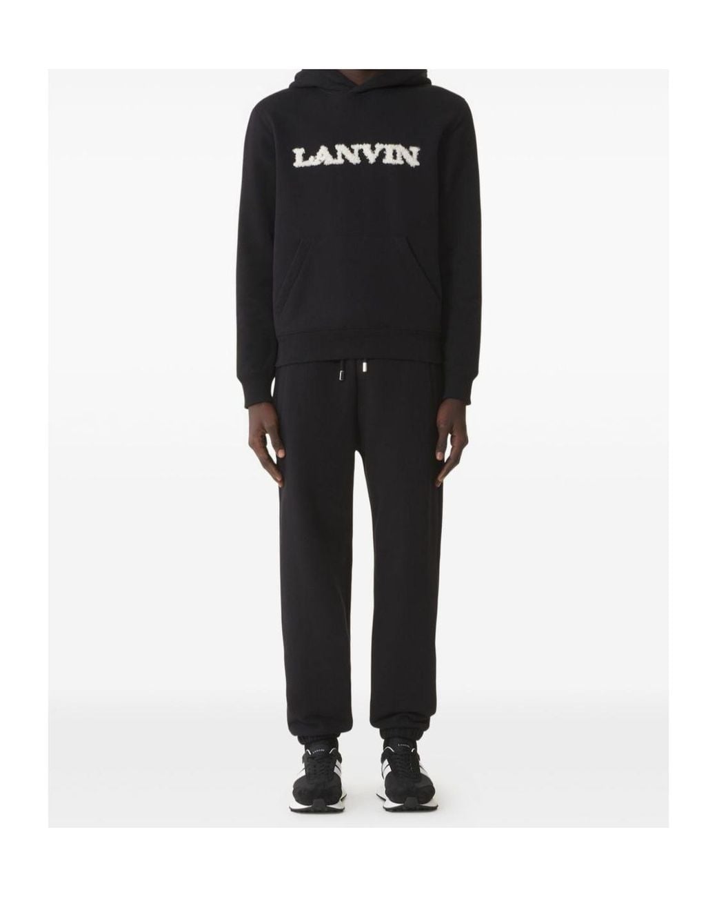 Lanvin Black Drawstring Trousers for men
