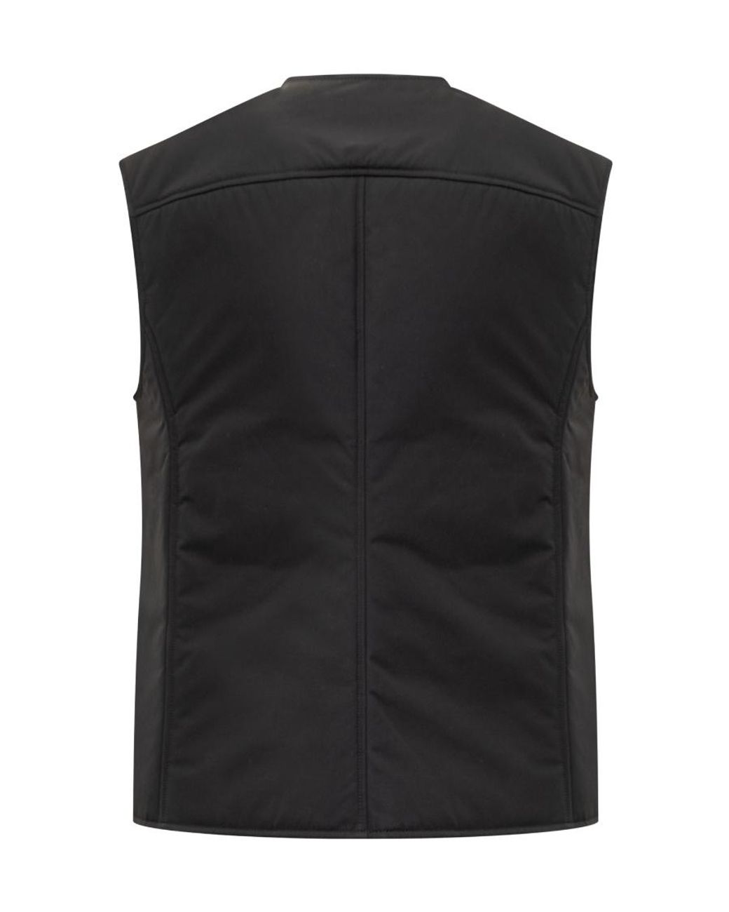 Off-White c/o Virgil Abloh Black Wave Tag Padded Vest for men