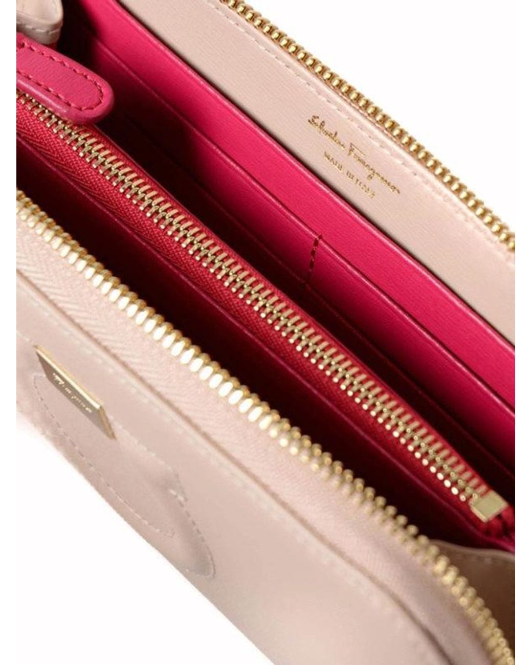 Ferragamo Pink Logo Decorated Purse
