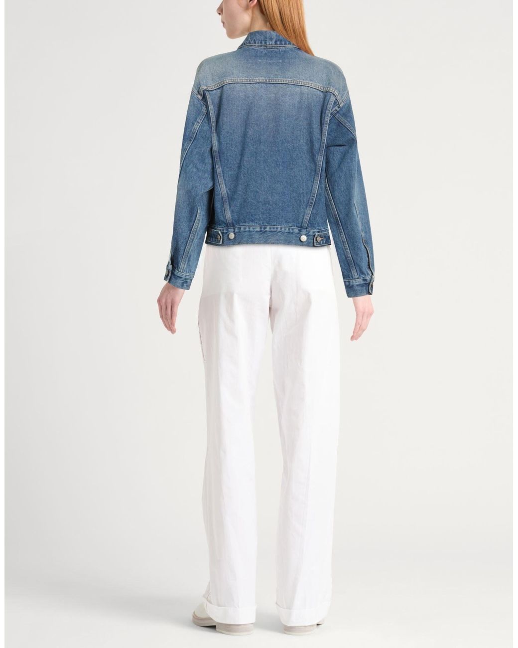 MM6 by Maison Margiela Blue Denim Trucker Jacket