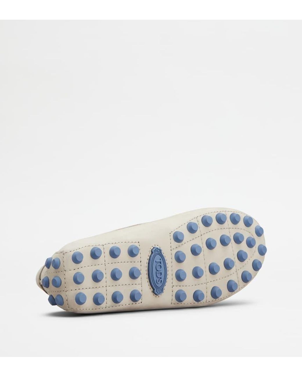 Tod's Gray Round Toe Flat Shoes