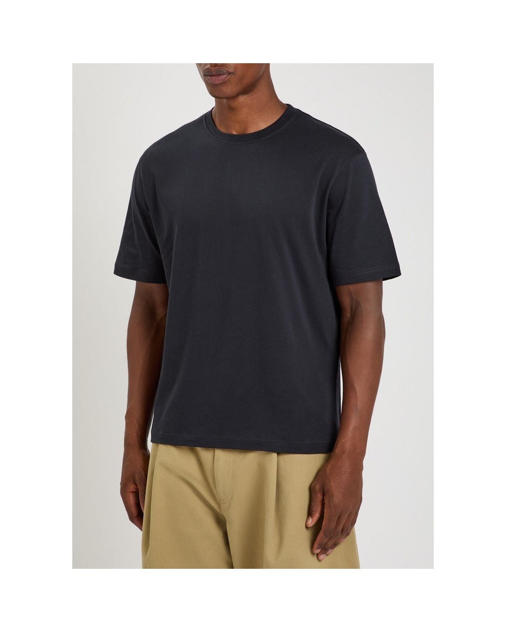 Studio Nicholson Black Pure Cotton T-Shirt for men