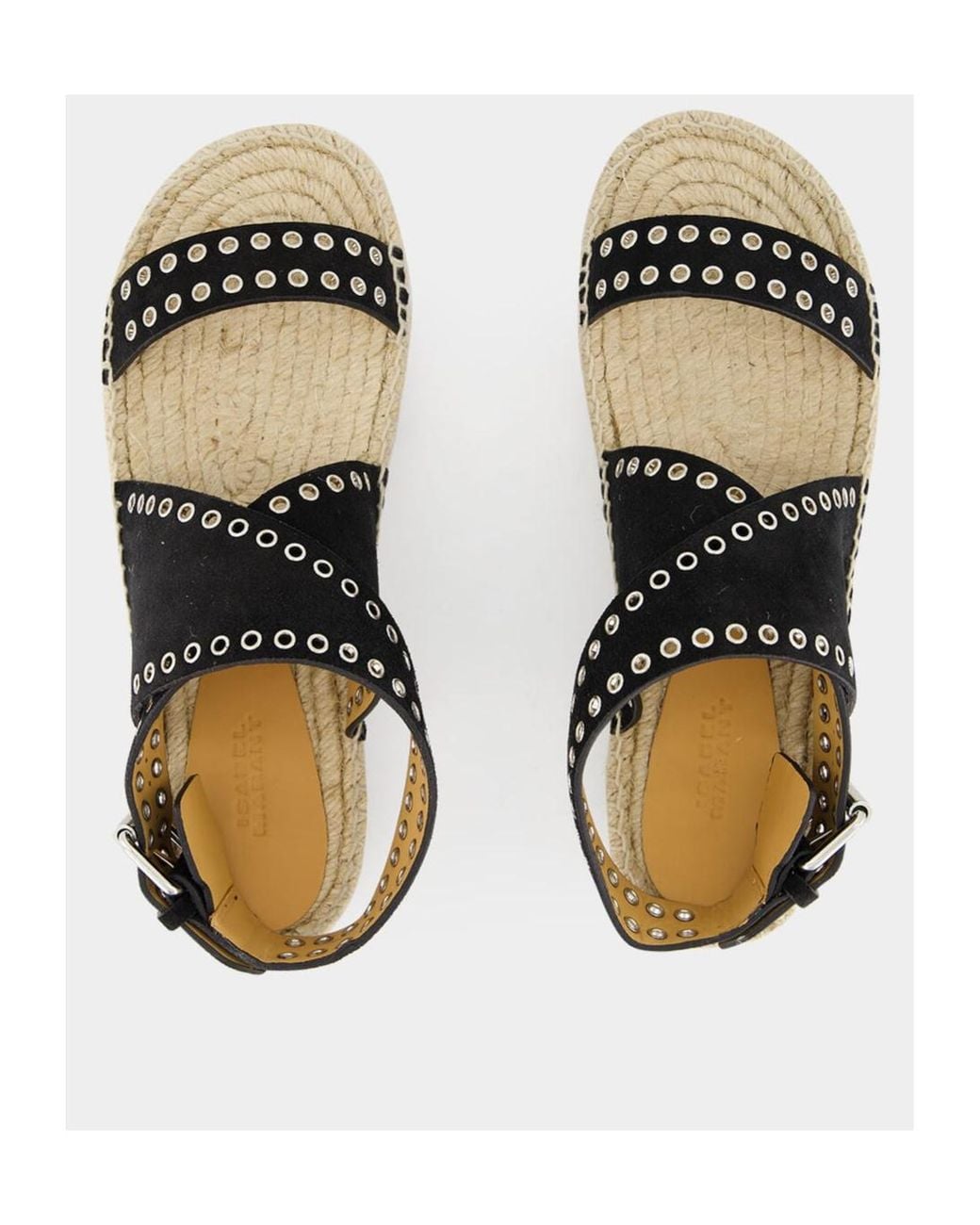 Isabel Marant Black Open Toe Flat Sandals
