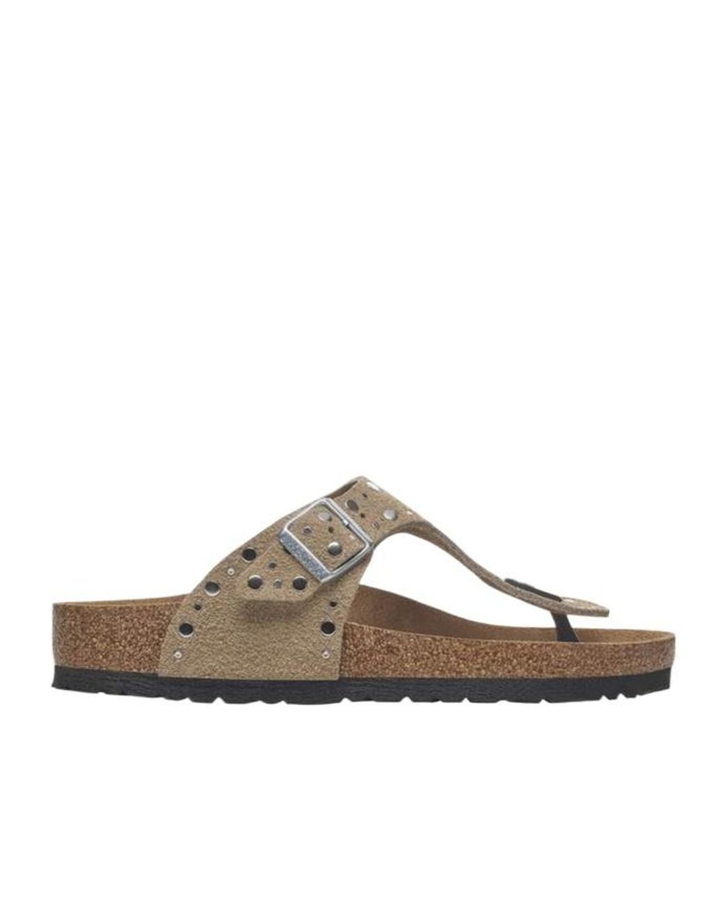 Birkenstock Brown Gizeh Rivet Studded Sandals