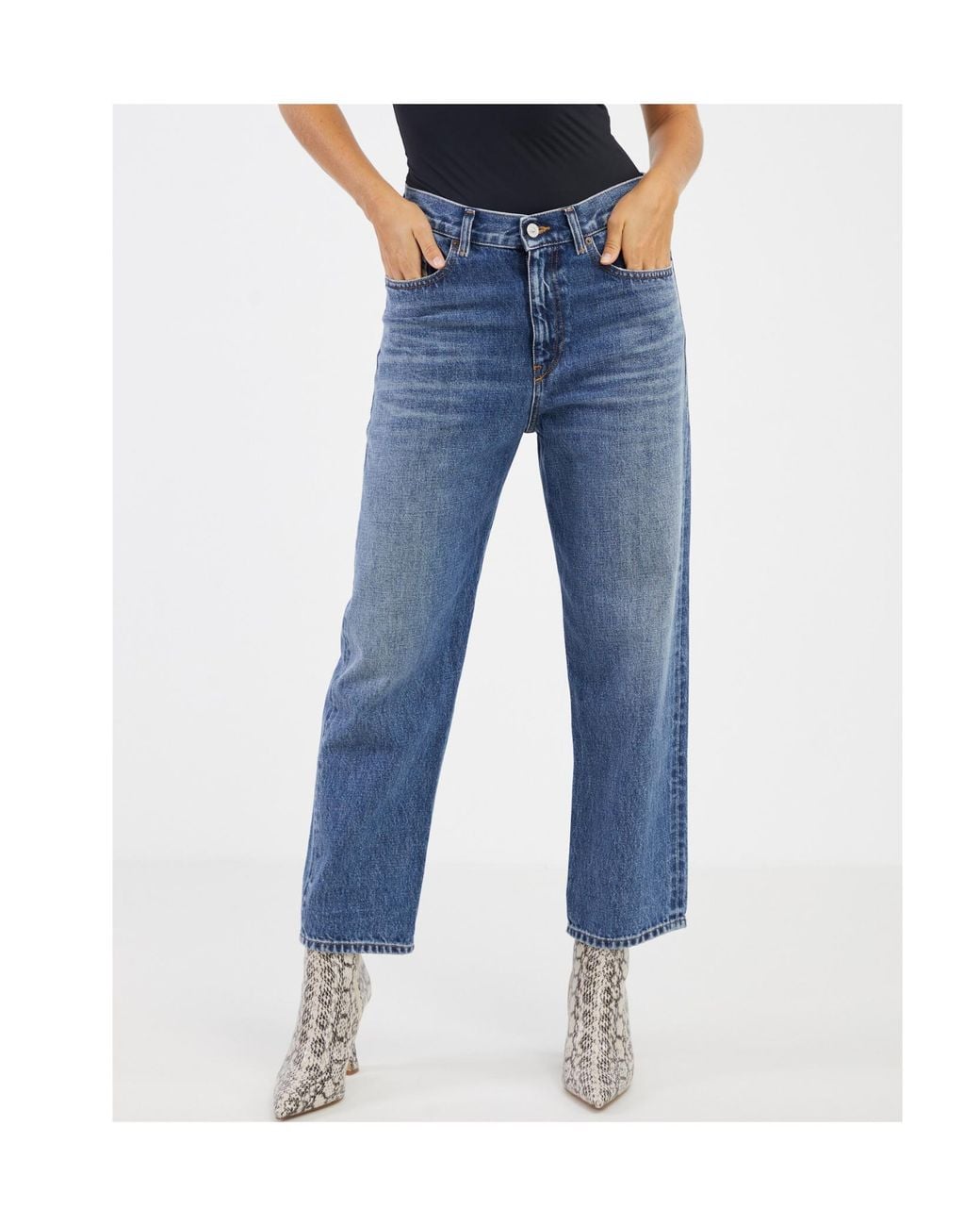 DIESEL Blue 2016 D-Air Mid-Rise Cropped Jeans