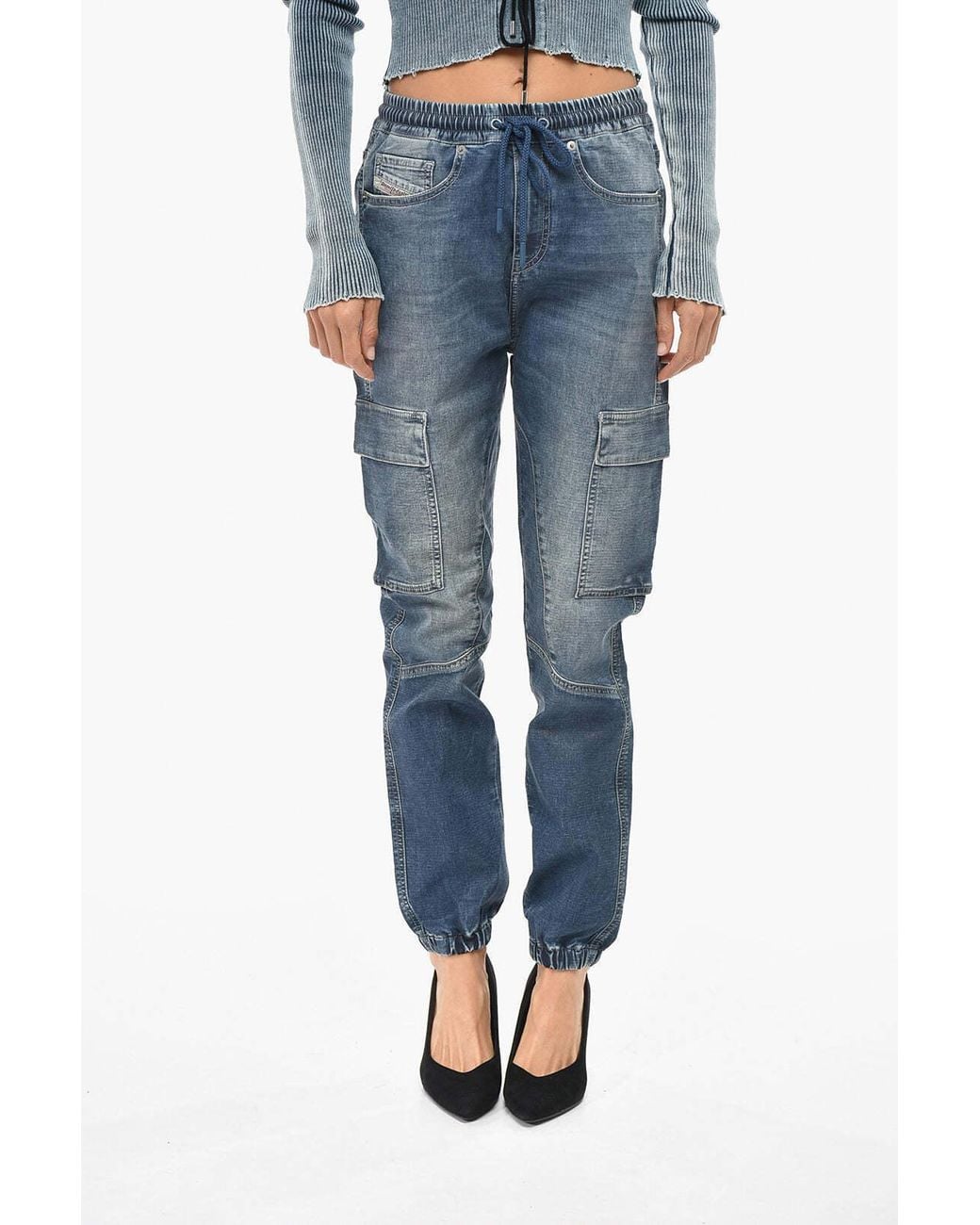 DIESEL Blue Jogg Cargo Jeans