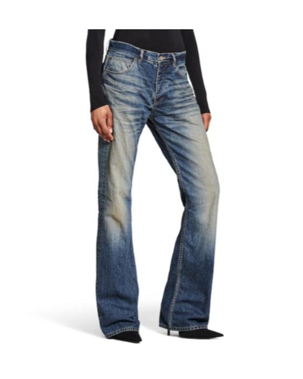 Balenciaga Blue Straight-Leg Jeans
