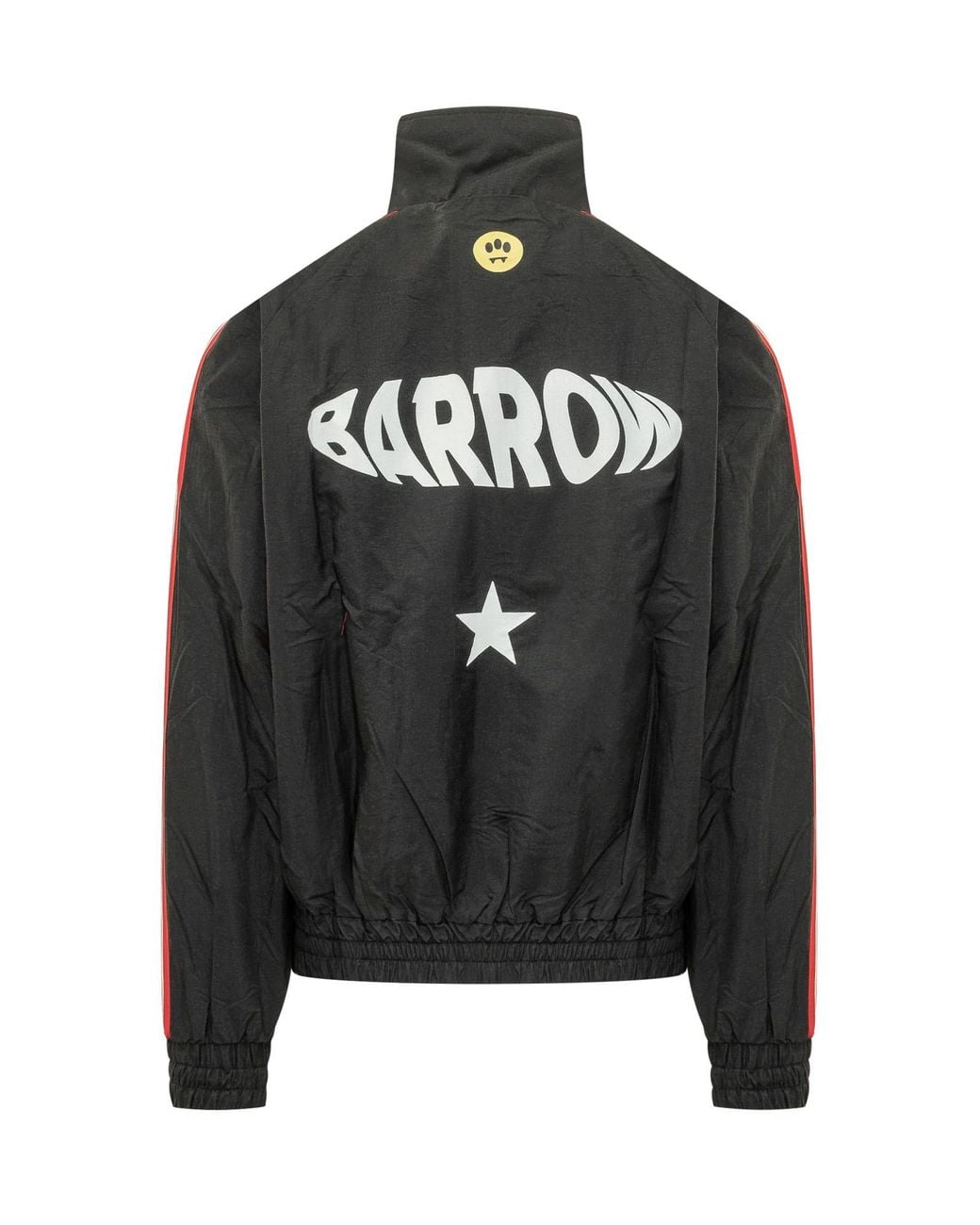 Barrow Black Logo Stripe Track Jacket for men