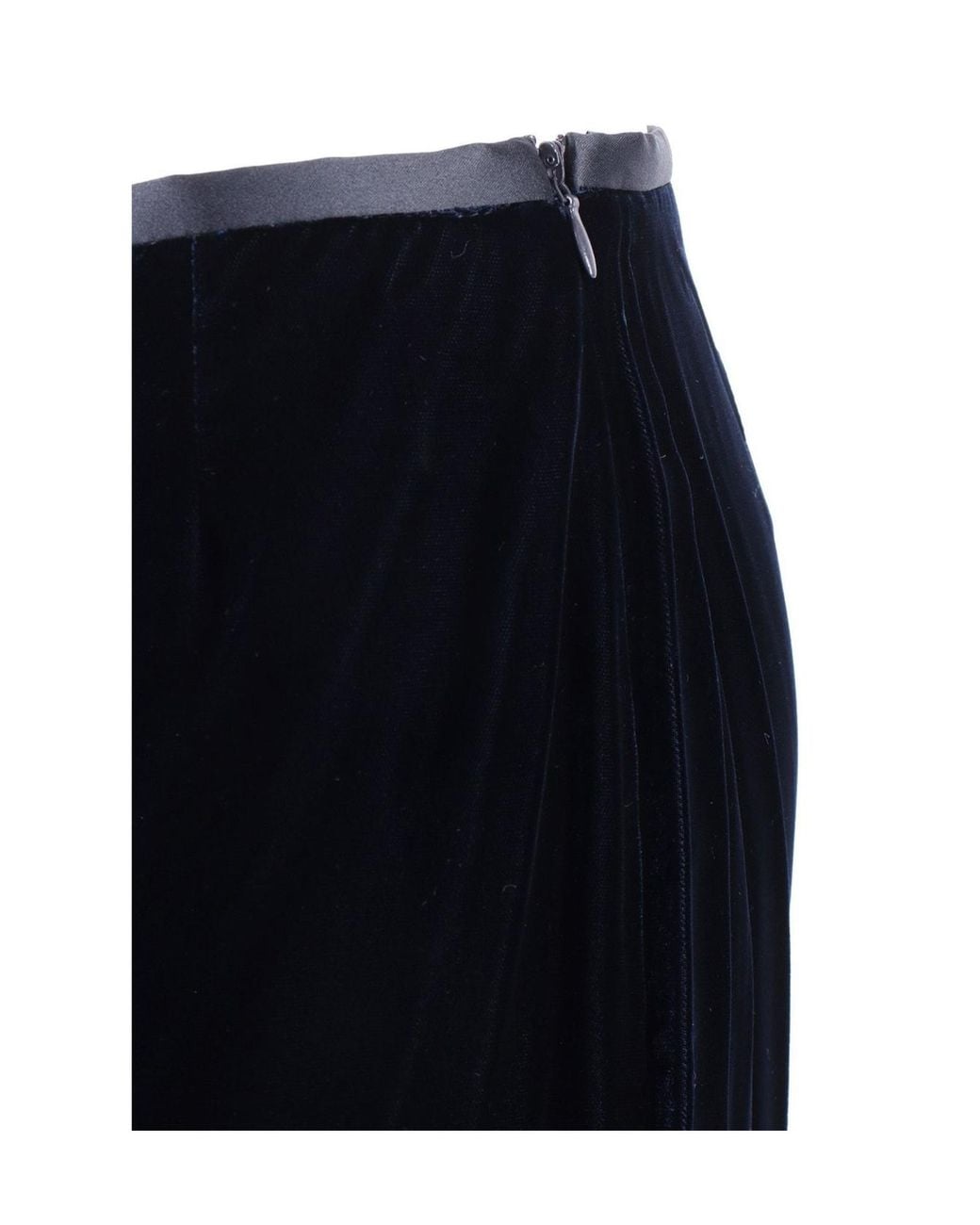 Emporio Armani Blue High Waist Straight Leg Pants