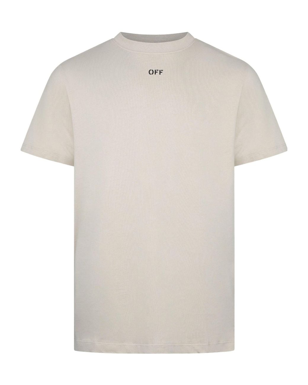 Off-White c/o Virgil Abloh White Round-Neck Short-Sleeved Shirt for men
