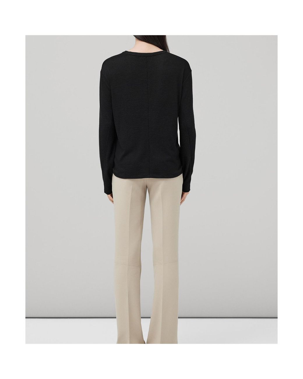 Rag & Bone Black Knitted Long-Sleeved T-Shirt
