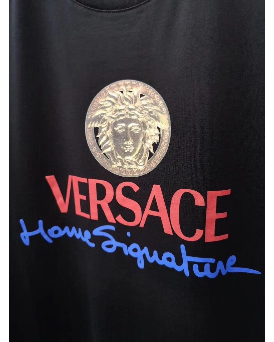 Versace Black Medusa Logo T-Shirt for men