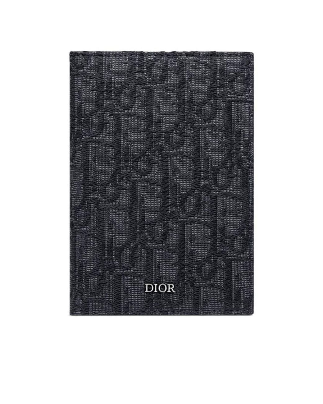 Dior Black Passport Cover for men