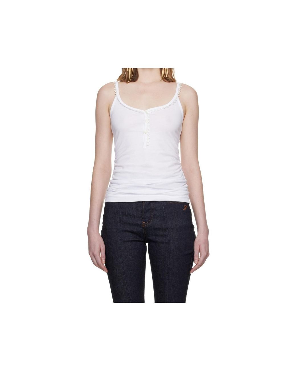 Jacquemus White Le Debardeur Clavela Sleeveless Tank Top