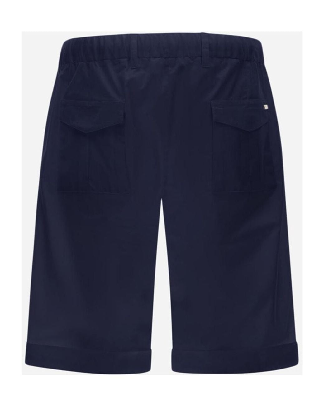 Herno Blue Drawstring Logo Shorts for men