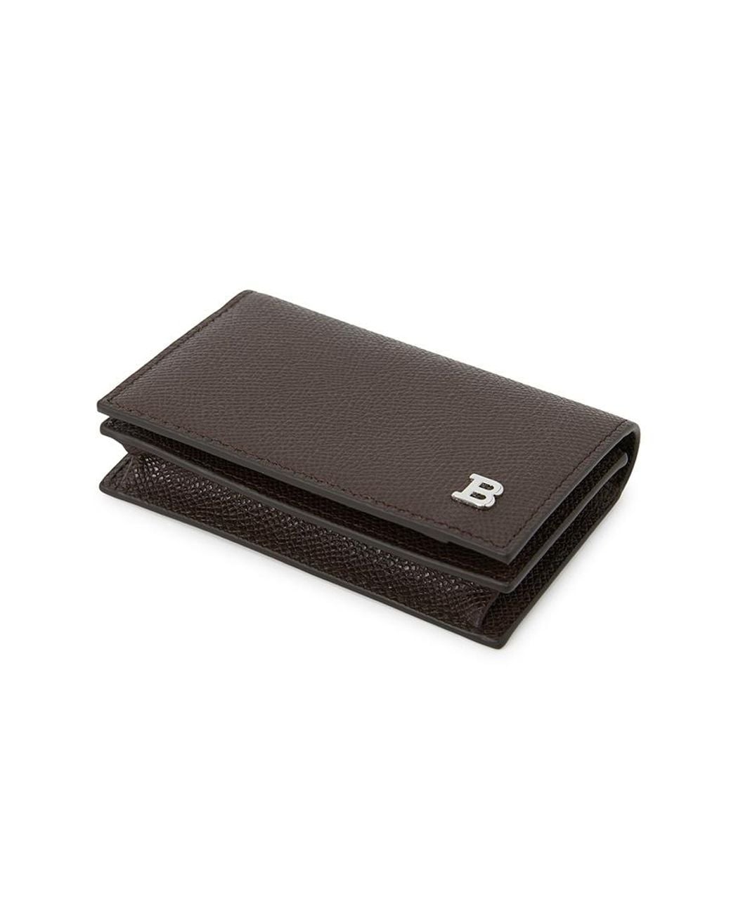 Bally Brown Solid-Colored Wallet for men