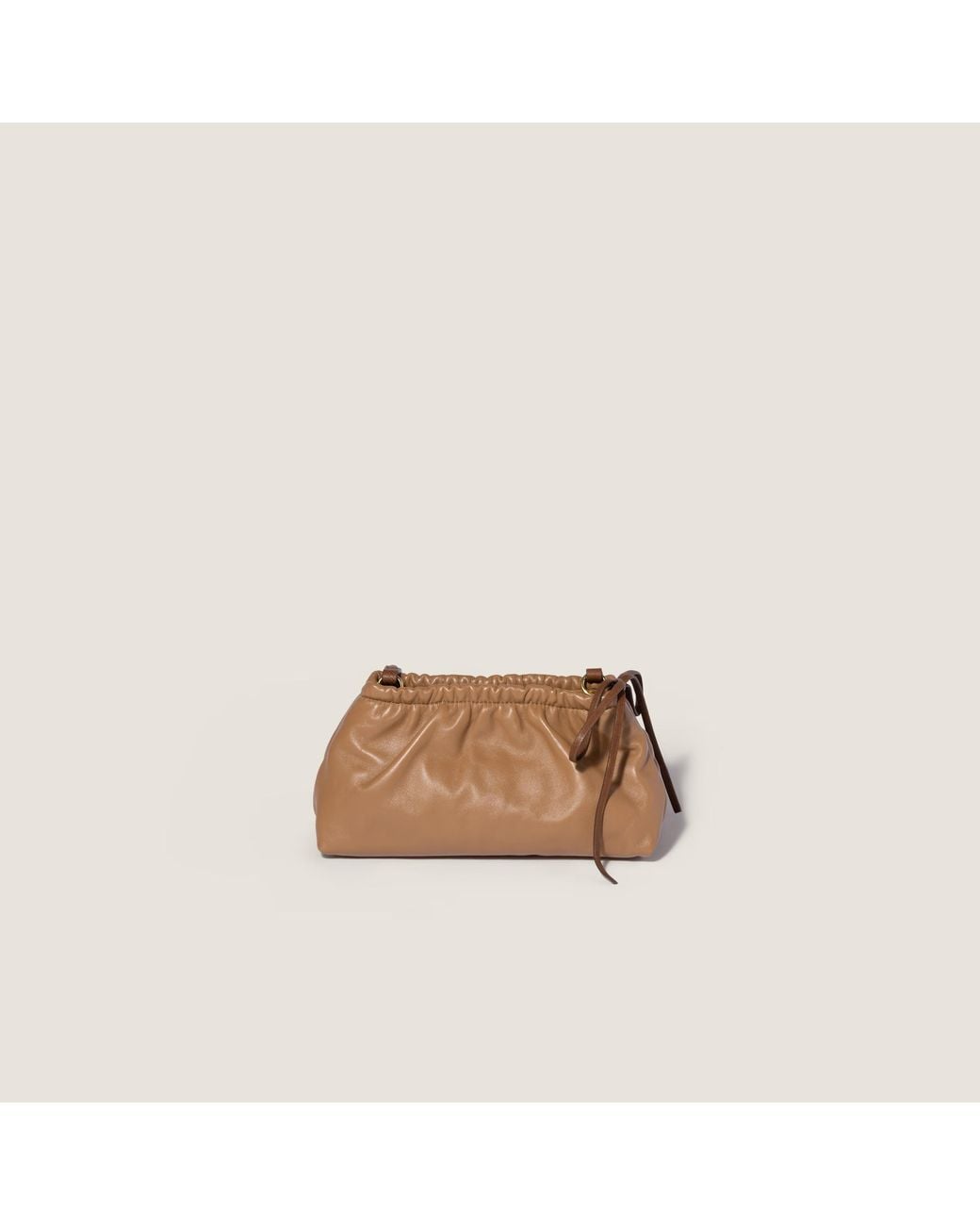 Miu Miu Brown Logo Tote Bag