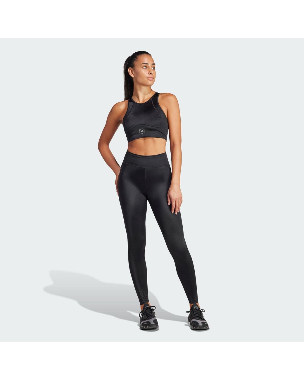 Adidas By Stella McCartney Black Truepurpose Training Crop Top