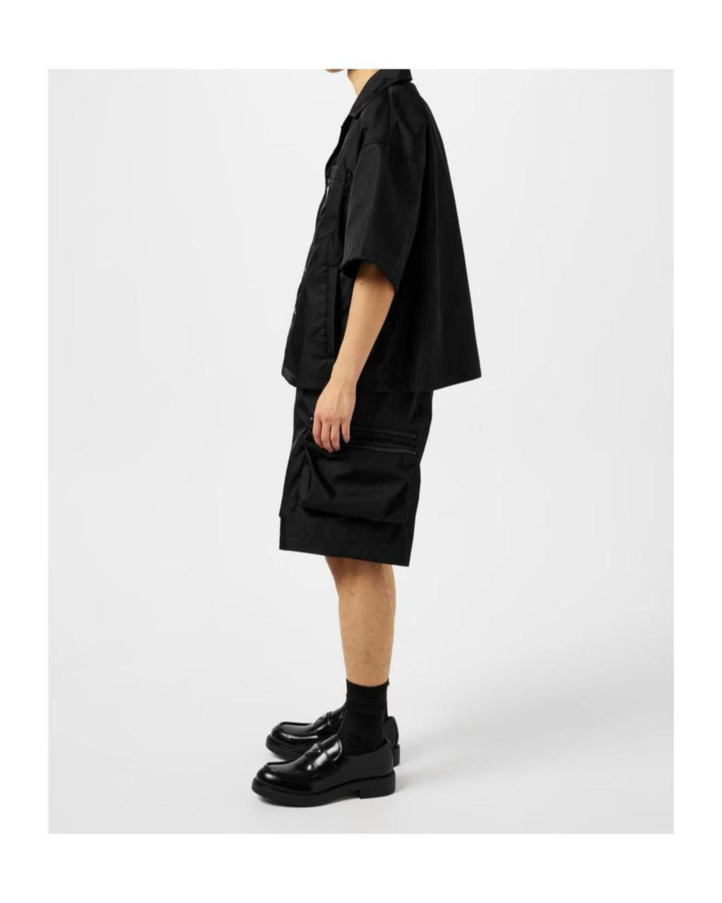 Prada Black Logo Loafers for men