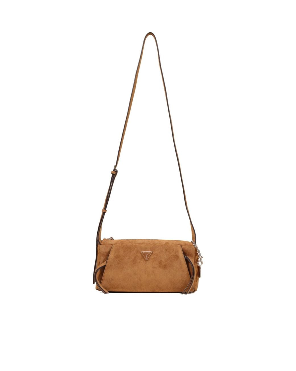 Guess White Zippered Shoulder Bag